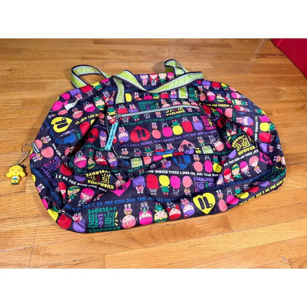 Harajuku Lovers Gwen Stefani Y2K Large Duffel Weekender Bag Kawaii Character Pri